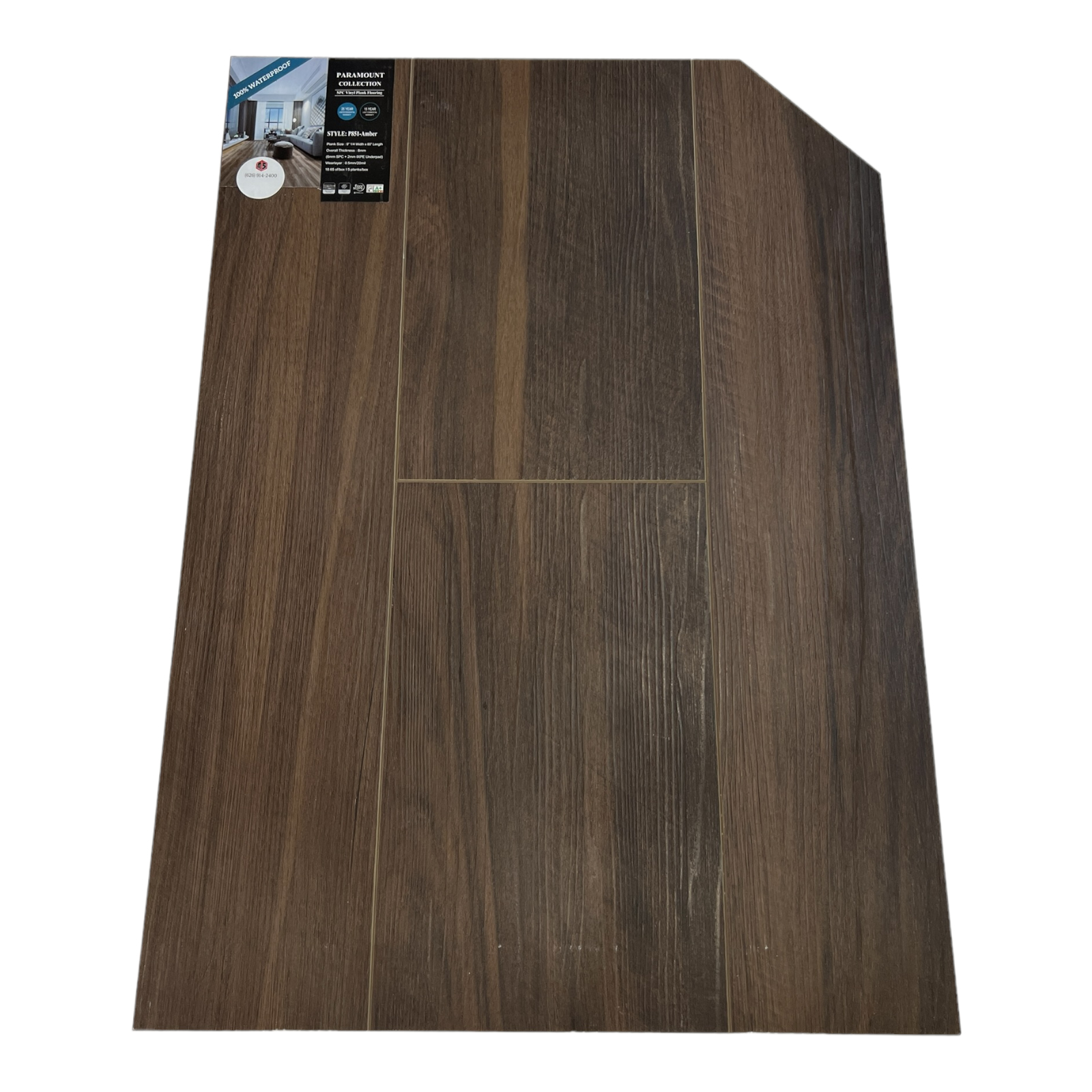 SPC Vinyl Plank Flooring Paramount Collection Amber Tile and Marble